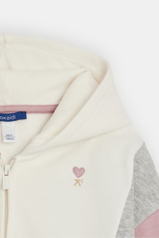 Sweater met Capuchon - Ecru en Roze - Okaïdi