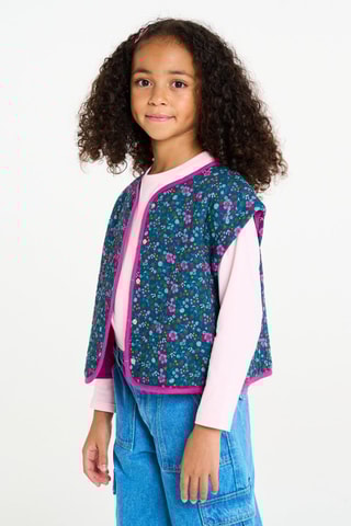 Sweater - Roze en Pauwblauw - Okaïdi