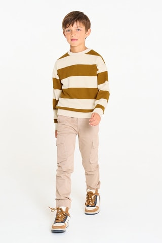 Sweater - Mosterdgeel en Beige - Okaïdi