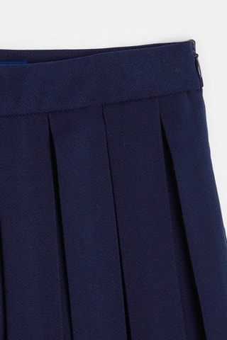Geplooid Short - Marineblauw - Okaïdi