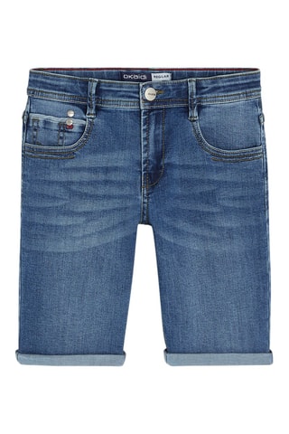 Jeansbermuda Marineblauw - Okaïdi