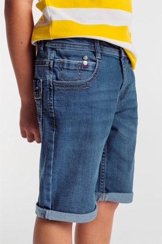 Jeansbermuda Marineblauw - Okaïdi