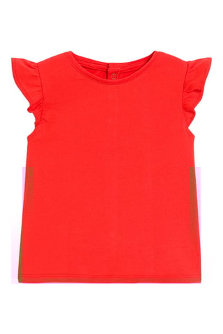 T-shirt en Tuinjurk - Wit en Rood - Obaïbi