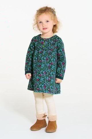 Jurk en Legging - Groen en Gemêleerd Beige - Obaïbi