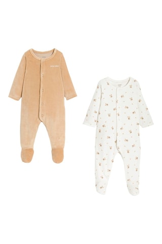 2 Pyjama's - Beige - Obaïbi
