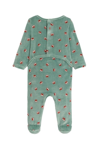 Velours Pyjama - Zeegroen - Obaïbi