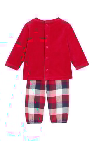Pyjama met Trompe-l’oeil - Rood - Obaïbi