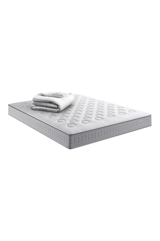 Ensemble matelas à ressorts ensaché Initial et couette - Epaisseur 23 cm - Ferme