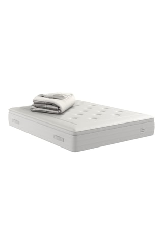 Ensemble matelas à ressorts ensachés Reflexion et couette - Epaisseur 33 cm - Ferme