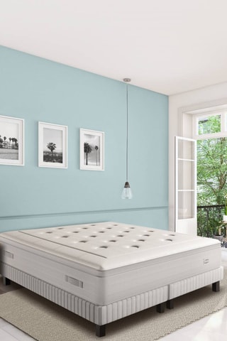 Ensemble matelas à ressorts ensachés et sommier Classique Extension - Epaisseur 29 cm - Ferme