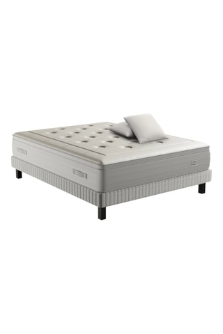 Ensemble matelas à ressorts ensachés, sommier Classique Reflexion et 2 oreillers  - Epaisseur 33 cm - Ferme