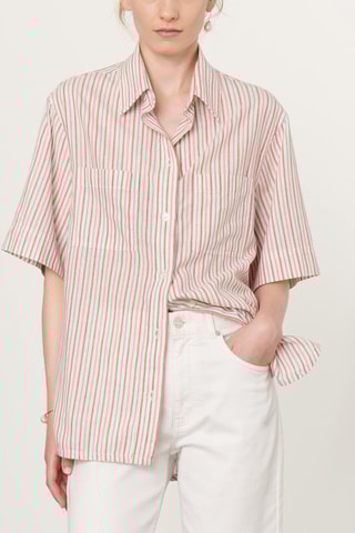 Camisa Victoire Branco e rosa