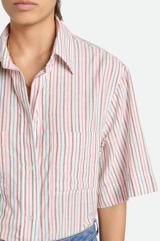 Camisa Victoire Branco e rosa