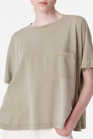 T-shirt oversize Thera - Caqui