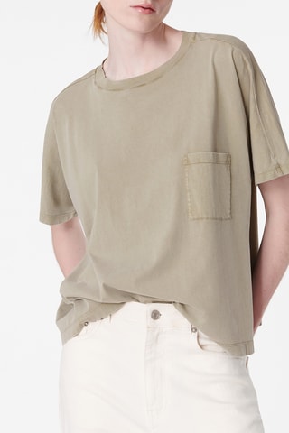 T-shirt oversize Thera - Caqui