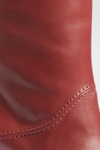 Botas em couro - Bordô