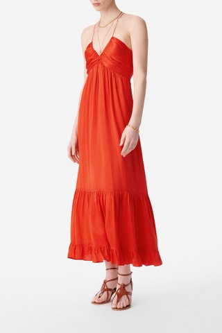 Vestido comprido Alexandra - Laranja