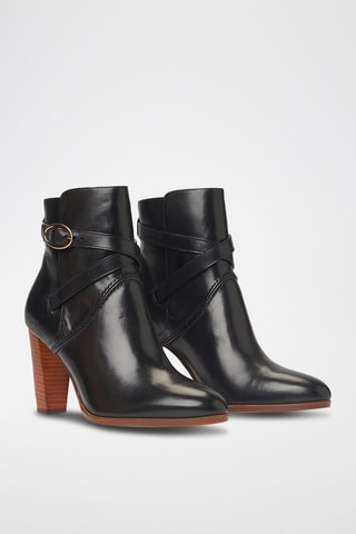 Botins de couro - Preto