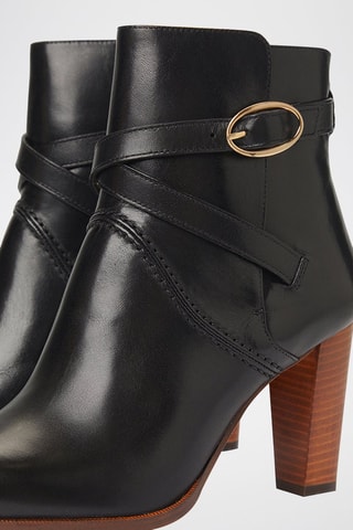 Botins de couro - Preto