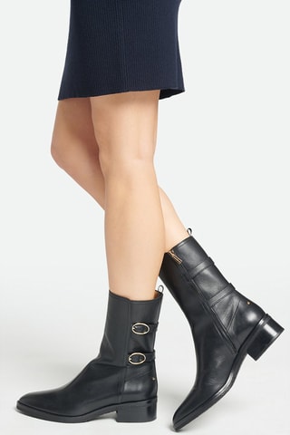 Botins de couro - Preto