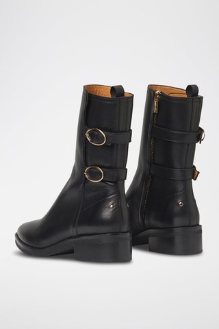 Botins de couro - Preto