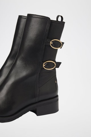 Botins de couro - Preto