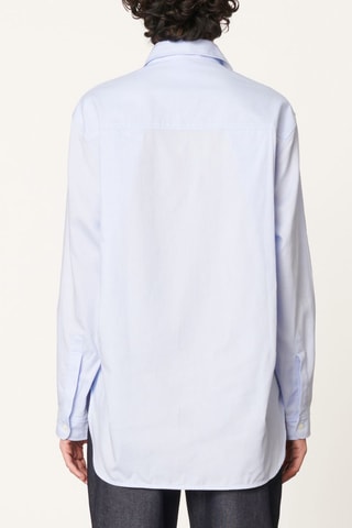 Camisa oversize - Azul-claro