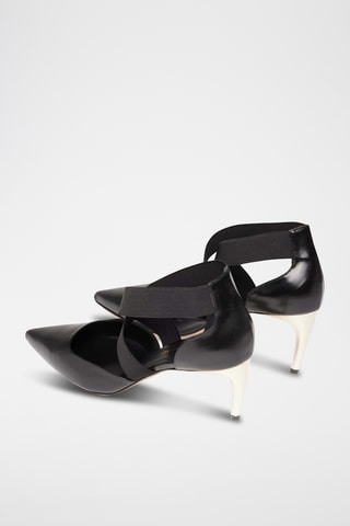 Sapatos de salto em couro - Preto