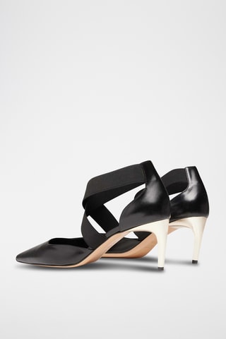 Sapatos de salto em couro - Preto