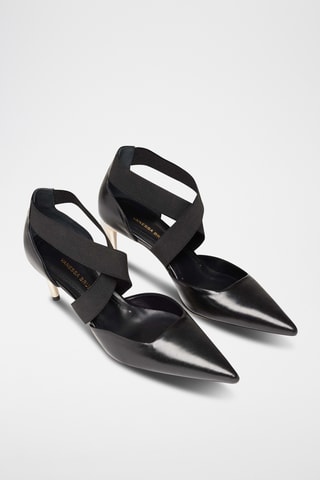 Sapatos de salto em couro - Preto