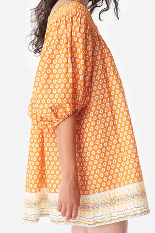 Vestido trapézio - Laranja - Souleiado x Vanessa Bruno