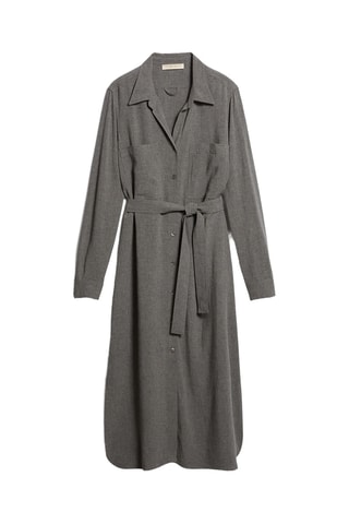 Vestido-camisa - Cinzento