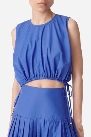 Crop top - Azul-real - Souleiado x Vanessa Bruno