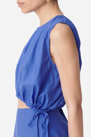 Crop top - Azul-real - Souleiado x Vanessa Bruno