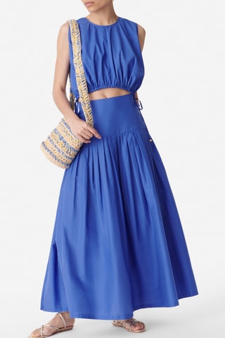 Crop top - Azul-real - Souleiado x Vanessa Bruno