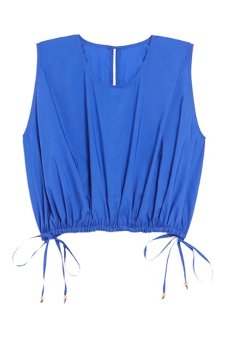 Crop top - Azul-real - Souleiado x Vanessa Bruno