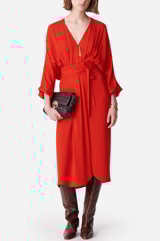 Vestido midi - Vermelho