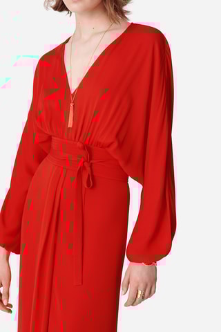 Vestido midi - Vermelho