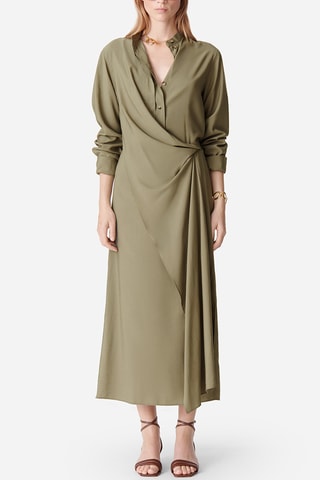 Vestido comprido - Caqui