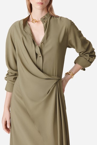 Vestido comprido - Caqui
