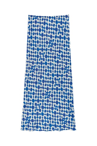 Saia midi - Azul