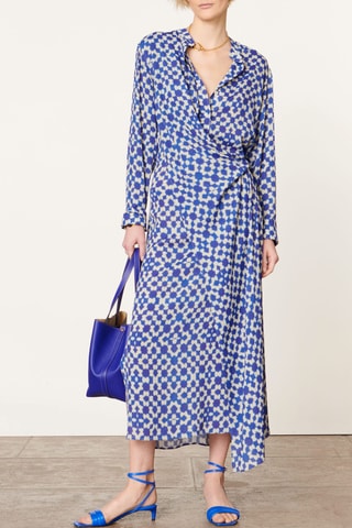 Vestido comprido - Azul-real