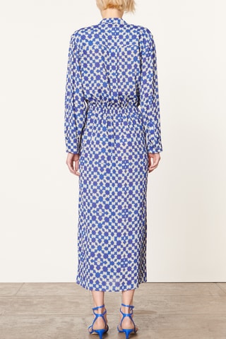 Vestido comprido - Azul-real