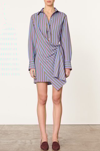 Vestido-camisa - Azul-claro