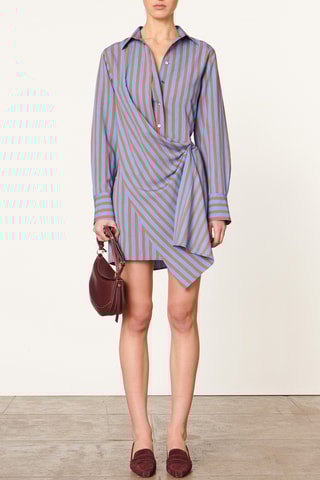 Vestido-camisa - Azul-claro