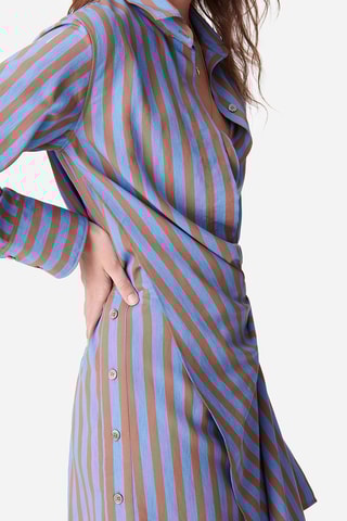 Vestido-camisa - Azul-claro