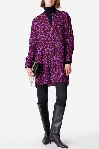Vestido-camisa - Violeta