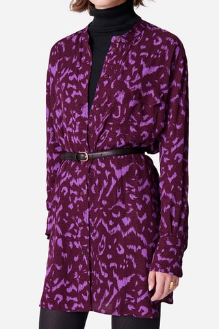 Vestido-camisa - Violeta
