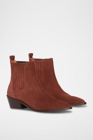 Botins em nobuck - Castanho