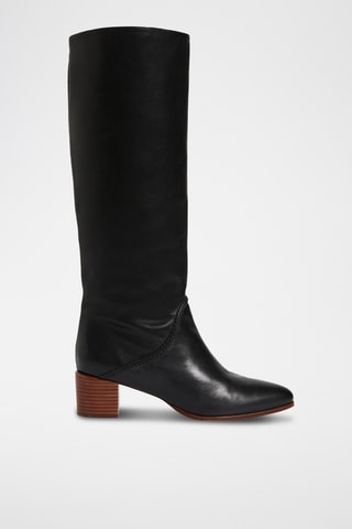 Botas em couro - Preto
